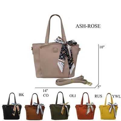 Handbag 3-Compt W/Scarf: $84.99