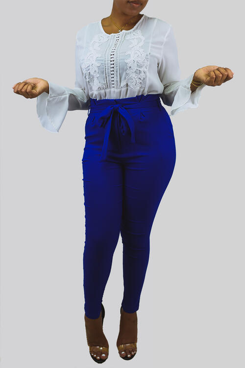 Embroidered Front Detail Long Sleeve Top: $49.99