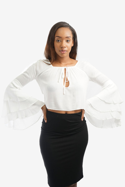 CALIFORNIA BELL SLEEVE BLOUSE: $69.99